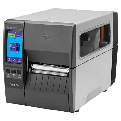Abbildung von Zebra ZT231 Drucker mit Abreißkante 203 DPI Thermodirekt, Thermotransfer 104 mm max. Druckbreite, Bluetooth, LAN, USB, USB Host, seriell (RS 232) (ZT23142 T0E000FZ)