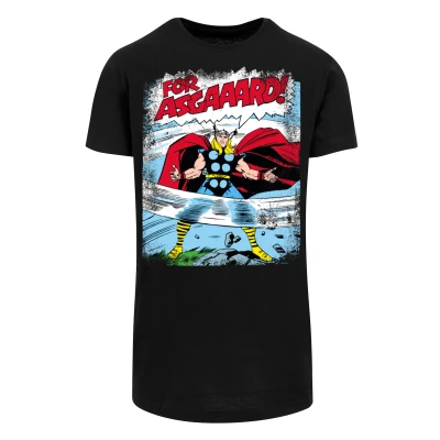 Abbildung von F4NT4STIC Kurzarmshirt &quot;F4NT4STIC Herren Marvel Thor Asgard with Shaped Long Tee&quot;, (1 tlg.)