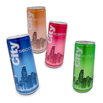 Abbildung von City Mix Probierbox je drei Hugo,Bellini,Rosato und Secco Dosen 200ml incl. EINWEGPFAND