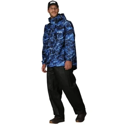 Abbildung von frogg toggs Herren All Sport Rain Suit Regenbekleidung, Mo Blue Marlin/Black Pants, XL EU