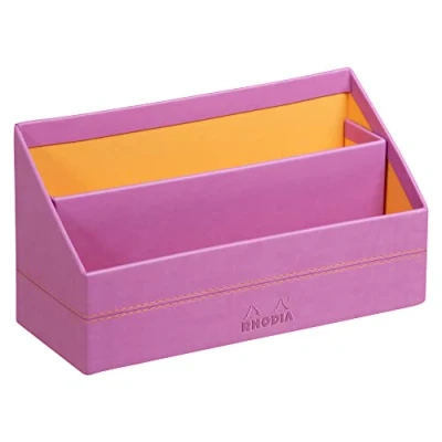 Abbildung von Rhodia 318941C Briefablage (10 x 25 31 cm, ideal für Ihre Organisation, Kunstleder, elegant, praktisch) 1 Stück, lila