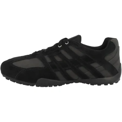 Abbildung von Geox UOMO SNAKE A Herren Leder Sneaker U4507 022EK schwarz