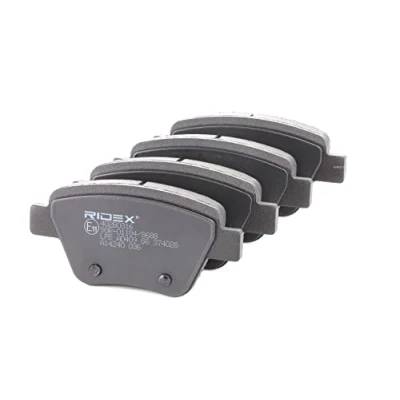 Abbildung von RIDEX 402B0316 Bremsbelagsatz Hinterachse exkl. Verschleißwarnkontakt Rear VOLKSWAGEN: GOLF 6, Touran I, CADDY 4 Kombi, SKODA: Superb II Yeti