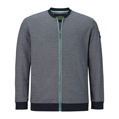 Abbildung von Charles Colby DUKE Melvyn Sweatjacke, Herren, Größe: 7XL, Dunkelblau gestreift