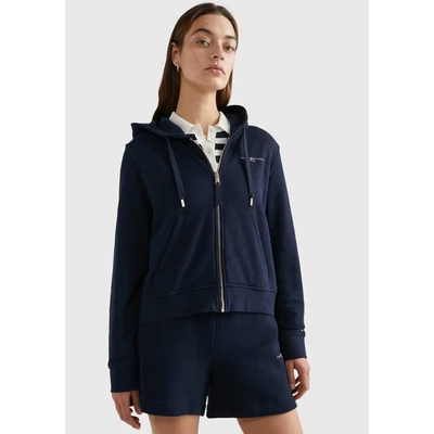 Abbildung von Tommy Hilfiger 1985 MINI ZIP Hoodie Sweatjacke marine, Damen, Größe: Small, Marine