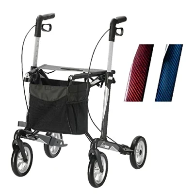 Abbildung von Russka Rollator Vital Carbon Plus Saphirblau 62 cm Sitzhöhe