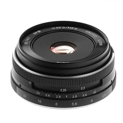 Abbildung von Meike 28 mm f/2.8 Objektiv für spiegellose Sony E Mount Kamera A6500 A6300 A6000 A5100 A5000 NEX7 NEX6 NEX5n