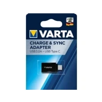 Abbildung von VARTA USB A Adapter auf C zum Laden und Synchronisieren für Laptops, Tablets, Smartphones, MP3 Player, Navigationssysteme, E Reader, Bluetooth Headsets