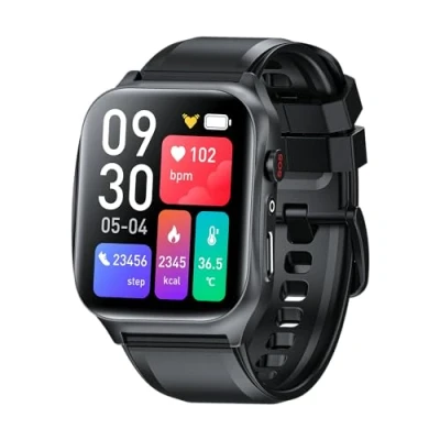 Abbildung von Funker SW10 Easy Care Watch 4G Armbanduhr für ältere Menschen mit Fernsteuerung, GPS Tracker, Stürze, SOS Hilfe Taste, Sicherheitsumfang und Fernkonfiguration, Schwarz, 5.2 x 3.9 1.5 cm, Modern