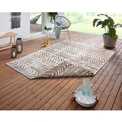 Abbildung von NORTHRUGS Läufer &quot;BIRI&quot;, rechteckig, In &amp; Outdoor, Wetterfest, Balkon, Garten, Wohnzimmer, Wasserfest, Boho