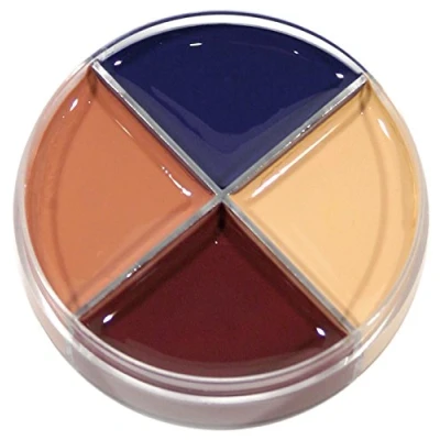 Abbildung von Professionelle Theater Schminke für Wunden Horror Make Up Set Creme Schminkdose 4 Farben Halloween Karneval Motto Party