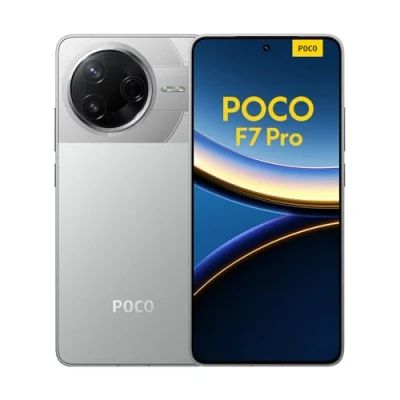 Abbildung von Xiaomi Poco F7 Pro Smartphone, 12+256GB, Silber, Handy ohne Vertrag, 50 MP, 120Hz AMOLED Display, Snapdragon Prozessor, 6000mAh Akku, 90W HyperCharge, HyperAI, Dual SIM