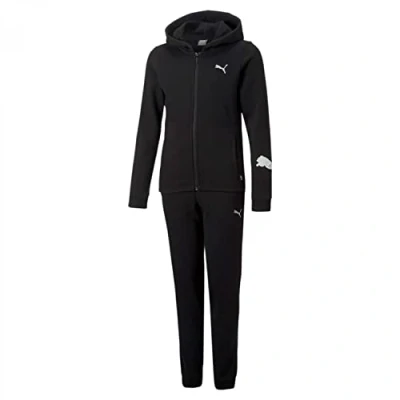 Abbildung von PUMA Mädchen Klassischer Kapuzenanzug FL Cl G Trainingsanzug, Schwarz, 104