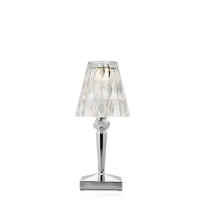 Abbildung von Kartell Battery LED Tischlampe IP54, verchromt