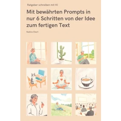 Abbildung von Ratgeber schreiben Mit KI: bewährten Prompts in nur 6 Schritten von der Idee zum fertigen Text