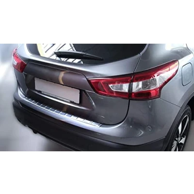 Abbildung von Recambo CT LKS 1660a LADEKANTENSCHUTZ Edelstahl für Nissan Qashqai J11 2013 2016 mit ABKANTUNG, Large