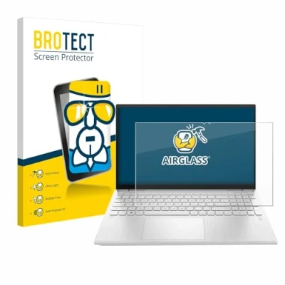 Abbildung von BROTECT Schutzglas für HP Pavilion x360 (15 erX) Schutzfolie Panzer Folie Glas [Extrem Kratzfest 9H, Anti Fingerprint, Ultra Transparent]