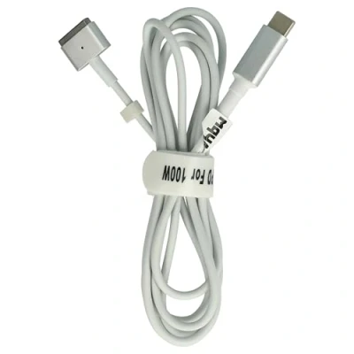 Abbildung von vhbw Adapterkabel USB Typ C auf MagSafe 2 kompatibel mit Apple MacBook Pro 15&quot; (Ende 2012 2017) Notebook, Laptop 170 cm, 100 W, PVC