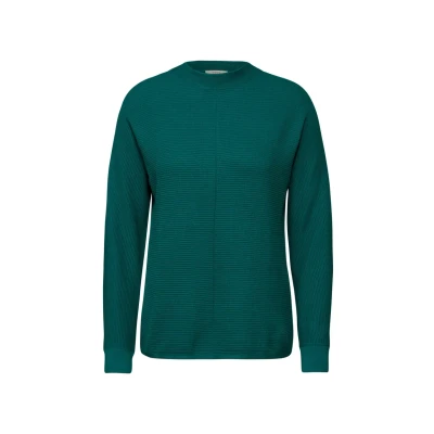 Abbildung von Cecil Strukturmix Dolman Strickpullover, Damen, Größe: XL, Grün