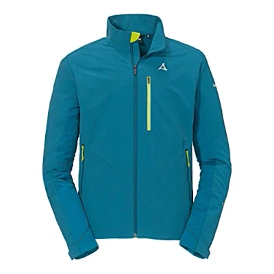Abbildung von Schöffel Herren Softshell Jacket Rinnen M, wind und wasserabweisende Winter Wanderjacke mit Body Mapping Technologie, atmungsaktive Outdoorjacke für Wintersport, lakemount blue, 50