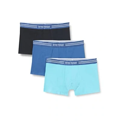 Abbildung von Bruno Banani Boxershorts Short 3Pack Energy Cotton (3er Pack) mit Schriftzug am Bund