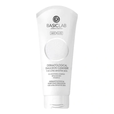 Abbildung von BasicLab Dermocosmetics Reinigungsemulsion Für sehr empfindliche Haut 100 ml Frauen und Männer, Dermatologische Reinigungsemulsion, Nicht reizend, austrocknend