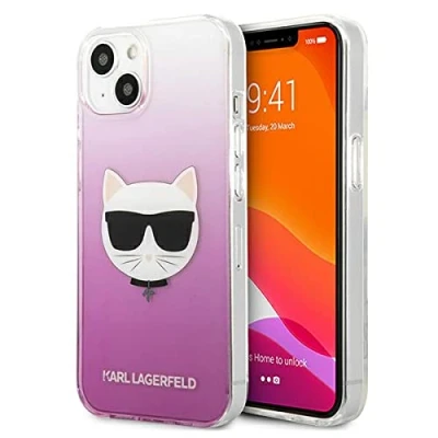 Abbildung von Apple iPhone 13 Mini Hülle Kunststoff Karl Lagerfeld Hard Case/Backcover Handyhülle Rosa