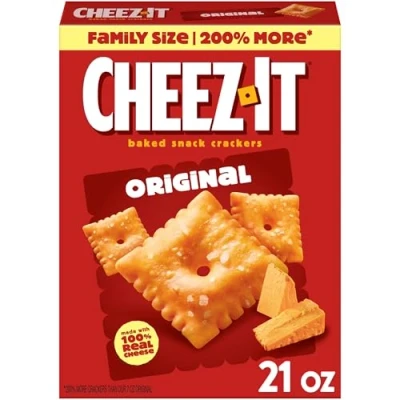 Abbildung von Cheez it Baked snack crackers Käse Knabberzeug 100% echter Familienpackung 595g USA