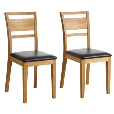 Abbildung von Home affaire Esszimmerstuhl &quot;Helsinki&quot;, (Set), 2 St., Kunstleder, Holzstuhl, Küchenstuhl