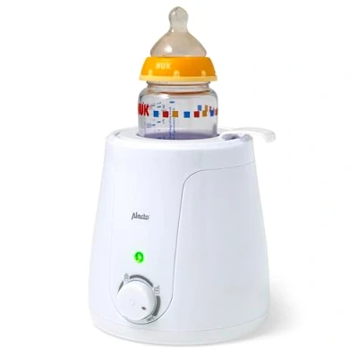 Abbildung von Alecto BW 70 Baby Flaschenwärmer Erwärmen und Auftauen stufenlos einstellbare Temperatur LED Indikator weiß