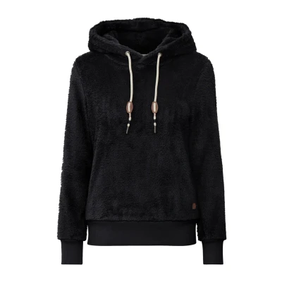 Abbildung von Oxmo Oxanniken Fleecepullover, Damen, Größe: Large, Black