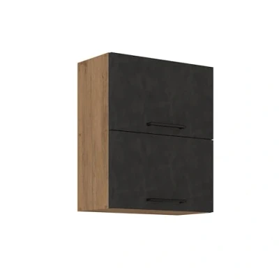 Abbildung von Vigo Hängeschrank 60 cm Eiche Lancelot Matera Grau Küchenzeile Küchenblock Küche