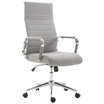Abbildung von CLP Bürostuhl Kolumbus Stoff I Ergonomischer Chefsessel Komfort Für Lange Arbeitstage Robust Und Langlebig Gaming Home Office, Farbe:grau