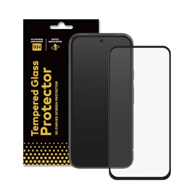 Abbildung von RhinoShield Displayschutz kompatibel mit [Pixel 8a] 9H Gebogenes Edge to Glas Vollständige Abdeckung Klarer &amp; kratzfester