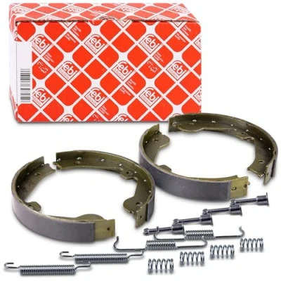 Abbildung von FEBI BILSTEIN 28730 Handbremsbeläge Hinterachse mit Anbaumaterial MERCEDES BENZ: ML Klasse, R GL, AUDI: Q7, VOLKSWAGEN: Touareg I