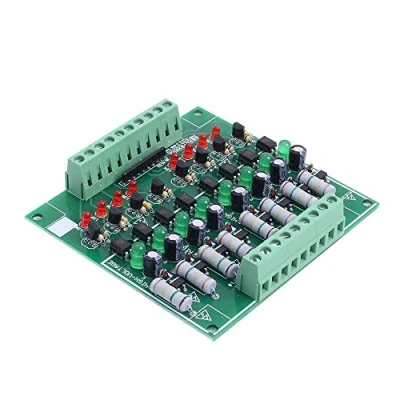 Abbildung von AC 110 V 220 8 Kanal Optokoppler Isolationsmodul, NPN Low Level Ausgang Isolierplatinen Testmodul Leistungsüberwachung