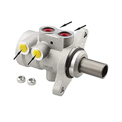 Abbildung von HELLA 8AM 355 505 021 Hauptbremszylinder 22,2 Aluminium M10 x 1 (x4) PEUGEOT: 206 Schrägheck