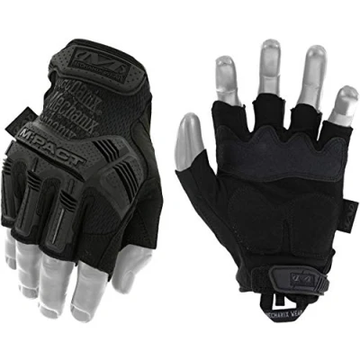 Abbildung von Mechanix Wear Herren M pact® Covert Vingerloze handschoenen (X large, volledig zwart) Fingerlose Einsatzhandschuhe, Covert, XL EU