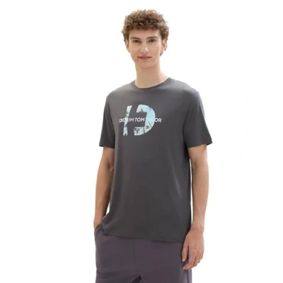Abbildung von TOM TAILOR Denim Rundhalsshirt mit Backprint