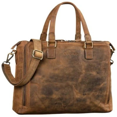 Abbildung von STILORD Handtasche &quot;Claire&quot; Businesstasche Damen Leder
