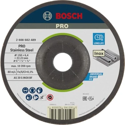 Abbildung von Bosch Accessories 2608602489 Schruppscheibe gekröpft 150 mm 22.23 1 St.