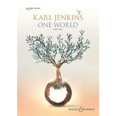 Abbildung von One World: Soli (Sopran, Mezzosopran, Bariton), Chor und Orchester. Klavierauszug.