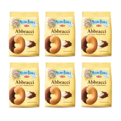 Abbildung von 3x Mulino Bianco Kekse Abbracci 700g Italienisch biscuits cookies kuchen brioche