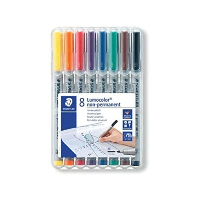 Abbildung von STAEDTLER Folienstift Lumocolor non permanent 8er Etui/ sortiert Inh.8