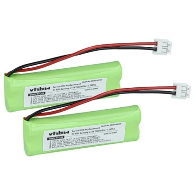 Abbildung von vhbw 2X NI MH Akku 500mAh (2.4V) kompatibel mit Festnetz Telefon Medion MD82973, MD83024, MD83173, Life S63062, S63065, S63072 Ersatz für VT50AAAALH2BMJZ, GPHC05RN01.