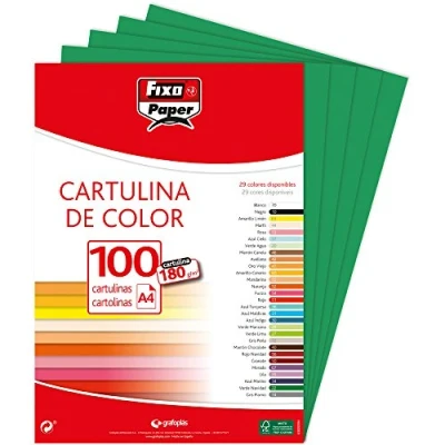 Abbildung von Fixo 11110422 Packung mit 100 Karten, A4, dunkelgrün