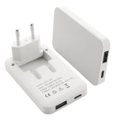 Abbildung von 2 Stück Extra Flaches Netzteil Dual Port USB A C Weiß 30W