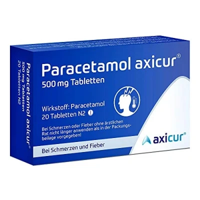 Abbildung von Paracetamol axicur 500 mg 20 St
