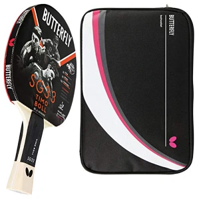 Abbildung von Butterfly 1x Timo Boll SG33 Tischtennisschläger + Tischtennishülle Drive Case II