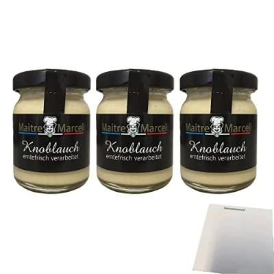 Abbildung von Maitre Marcel Knoblauch 3er Pack (3x50g Glas) + usy Block